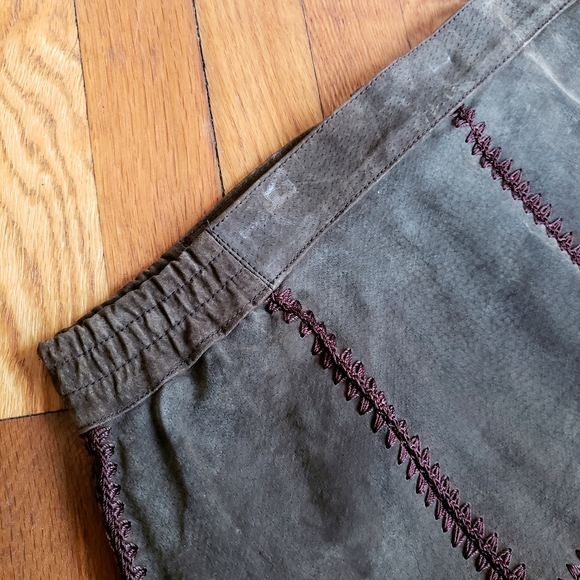 Patchwork Suede Maxi Skirt Size 16 - Picture 7 of 7